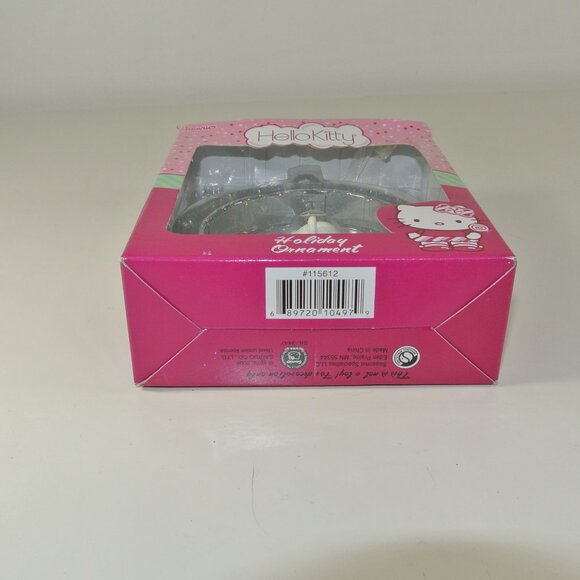 HELLO KITTY Vintage Christmas Decoration Ornament In Original Box Silver Angel - Picture 3 of 3